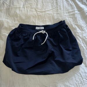 Zara Navy Blue Girls Skirt with Drawstring